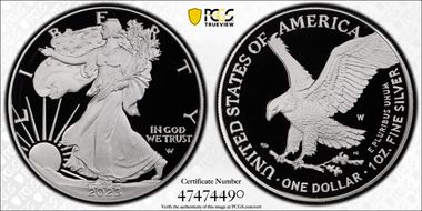 2023-W  $1 Silver Eagle  Congratulations Set First Strike PR70DCAM
