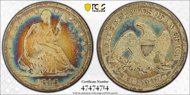 1846-O 50C Medium Date VG10
