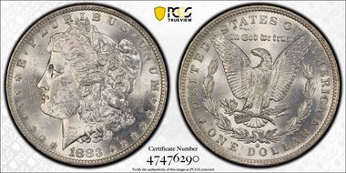 1883-O $1 MS62