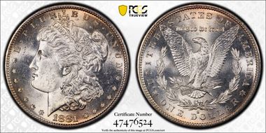 1881-S $1 MS62