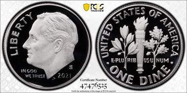 2021-S 10C Silver Limited Edition Proof Set PR70DCAM