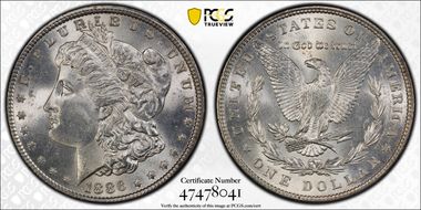 1886 $1 MS64