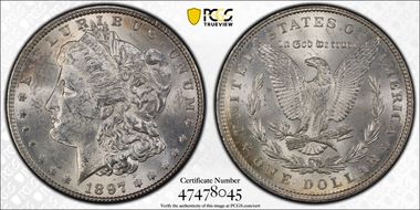 1897 $1 MS62