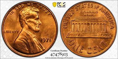 1971 1C MS66RD