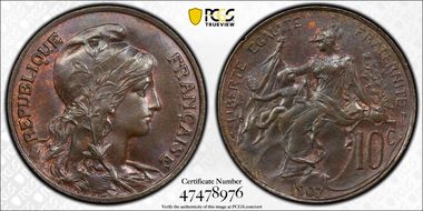 1907 10C Gad-277 F-136 MS64BN