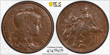 1915 10C Gad-277 F-136 MS63BN