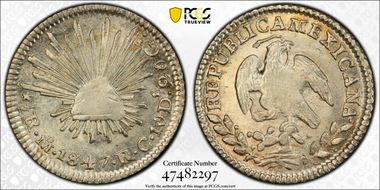 1847-Mo RC 1/2 R MS63