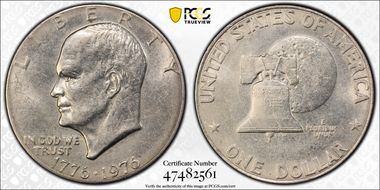 1976 $1 Type 1 AU58