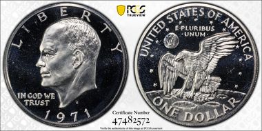 1971-S $1 Silver PR67CAM