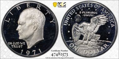 1971-S $1 Silver PR63