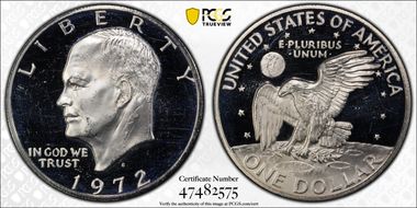 1972-S $1 Silver PR62DCAM