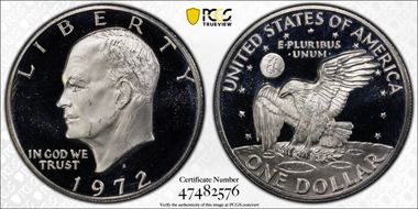 1972-S $1 Silver PR65DCAM
