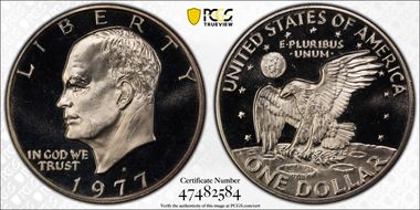 1977-S $1 PR66DCAM
