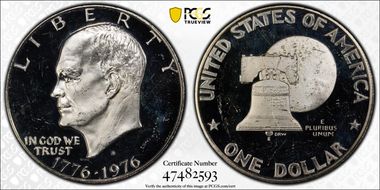 1976-S $1 Silver PR61DCAM