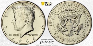 1964 50C Accented Hair PR65