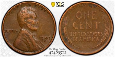 1947-D 1C VF25BN