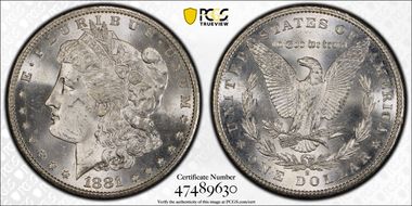 1881-S $1 MS64