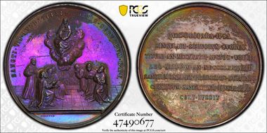 1888 Medal Wurzbach-8412 Bronzed AE Leo XIII - The Servite Order SP1