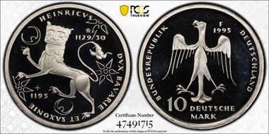 1995-F 10 Mk Henry the Lion PR69DCAM