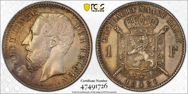 1886 1 Fr DER BELGEN N1