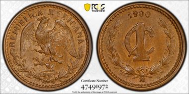 1900-M 1C Narrow date MS63BN