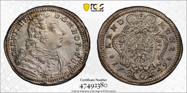1749 6 Kr MS63