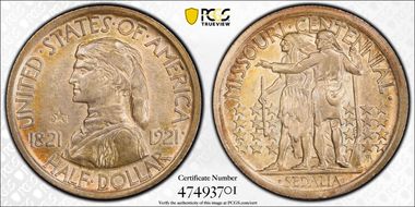 1921 50C Missouri, 2*4 MS63