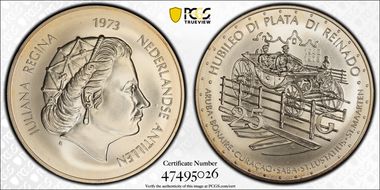 1973 25 G 25th Anniv. of Reign MS67