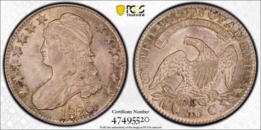 1826 50C O-112a AU58