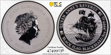 2019 $5 Queen Anne’s Revenge MS69