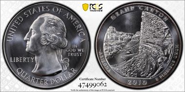 2010 25C Grand Canyon NP 5 oz Silver MS69