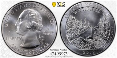 2019 25C Frank Church River of No Return NP 5 oz Silver MS68