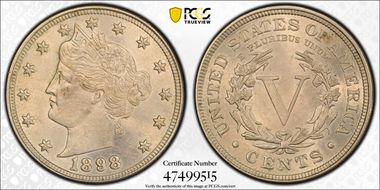 1898 5C AU58