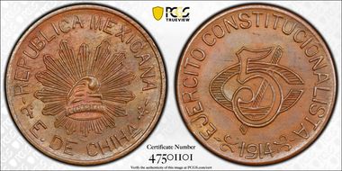 1914 5C KM-613 MS64BN