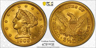 1906 $2.50 MS64