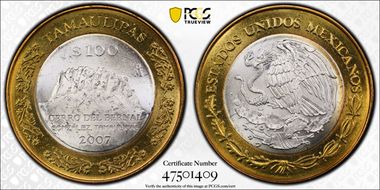 2007-Mo 100 P Tamaulipas MS65