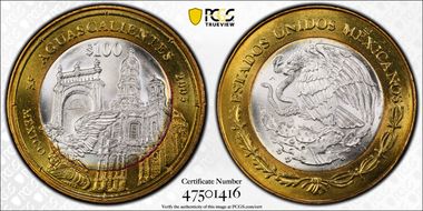 2005-Mo 100 P Aguascalientes KM-721 MS67