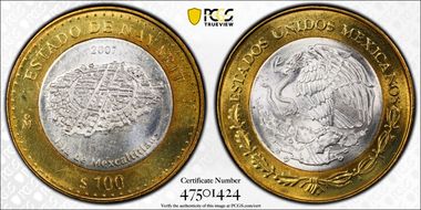 2007-Mo 100 P Nayarit MS64