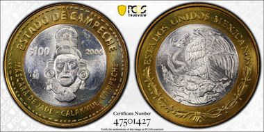 2006-Mo 100 P Estado de Campeche MS64