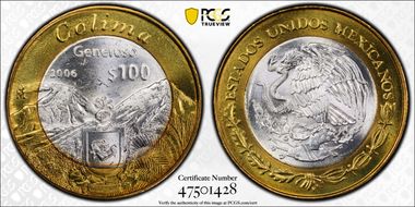 2006-Mo 100 P Colima MS66