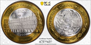 2006-Mo 100 P Distrito Federal MS67