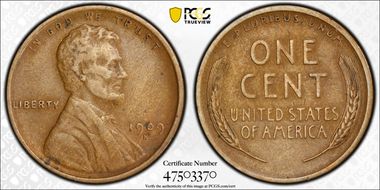 1909-S 1C Lincoln VF30BN