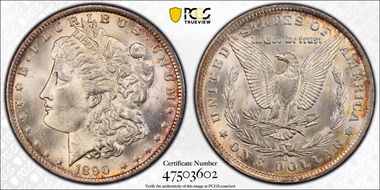1890-O $1 MS64