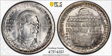 1948-S 50C Booker T. Washington MS65