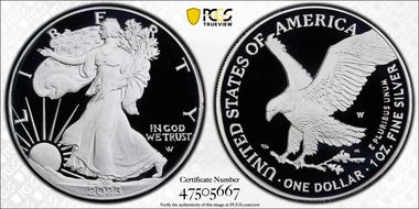 2023-W $1 Silver Eagle PR69DCAM