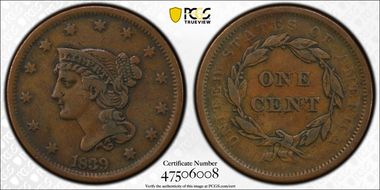 1839 1C Type of 1840 VF25BN