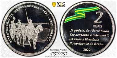 2022 2 R Independence Bicentenary MS69
