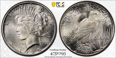 1925-S $1 MS65+