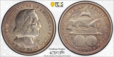 1893 50C Columbian N1