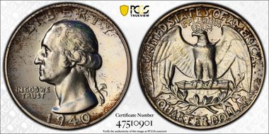 1940 25C PR68